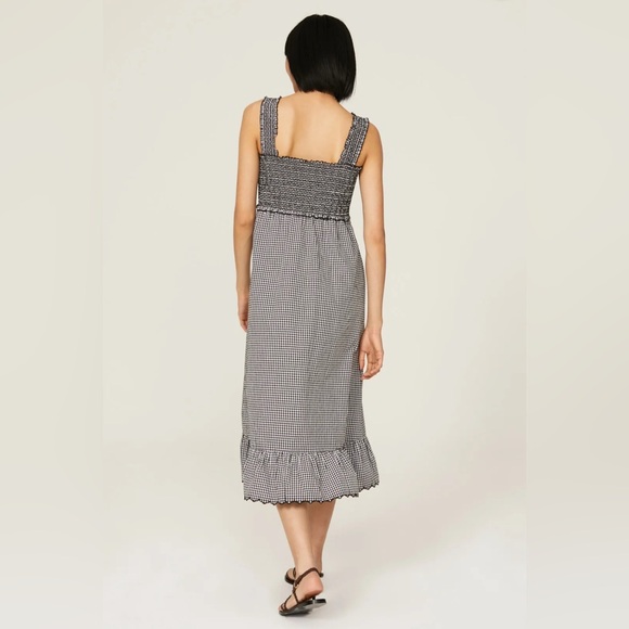 Rails Black and White Checkered Midi Dress - Picture 3 of 4